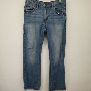 CALVIN KLEIN MENS PANTS BLUE SIZE 32 JEANS DENIM BOOTCUT MID-RISE CASUAL
